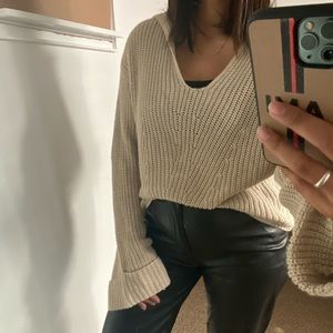 Knit Cardigan Hoodie